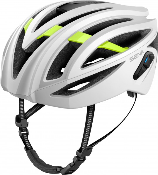 Sena R2 EVO Rennrad Smart Helm- Matt White - Größe S