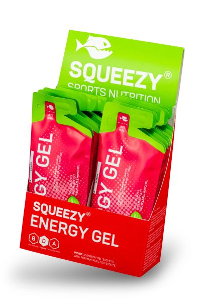 SQUEEZY ENERGY GEL BOX 12 x 33 g, - mixed
