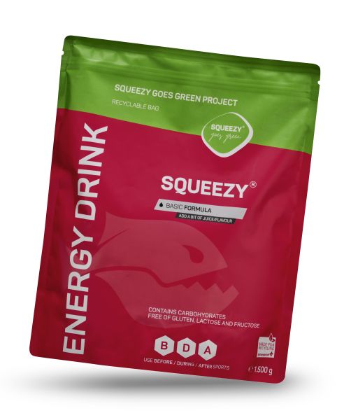 SQUEEZY ENERGY DRINK 1.500-g-Beutel, Basic Formula