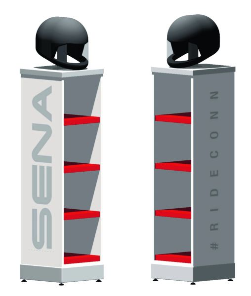 Sena Display - Größe: M - Aufsteller für Sena-Helme
