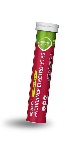 SQUEEZY ENDURANCE ELECTROLYTES, 80g (20 x 4g) Tabs Zitrone